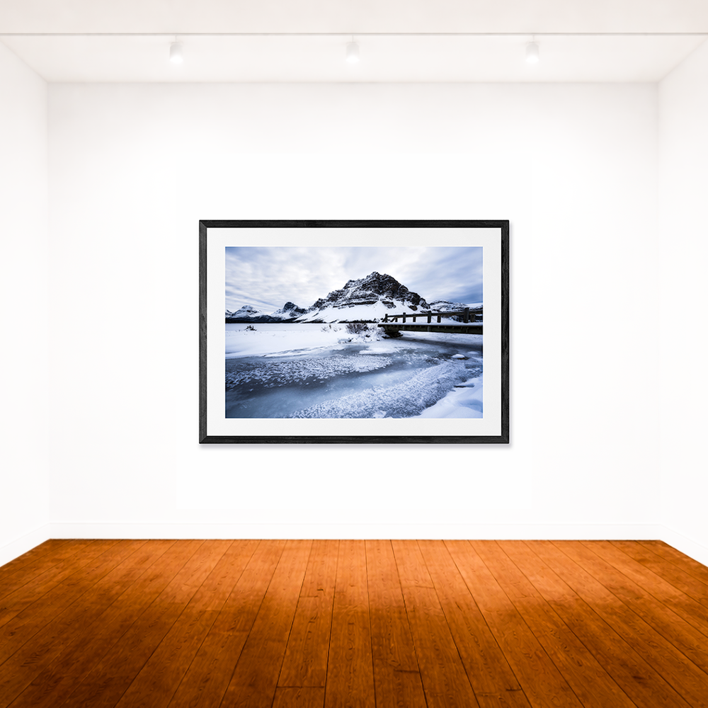 Bow lake – in Winter