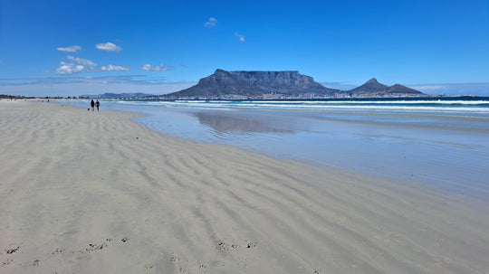 Table Mountain Milnerton Beach Couple and Clouds