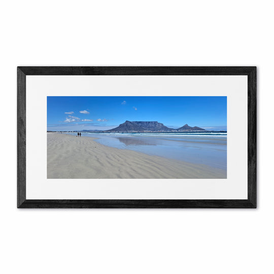Table Mountain Milnerton Beach Couple and Clouds