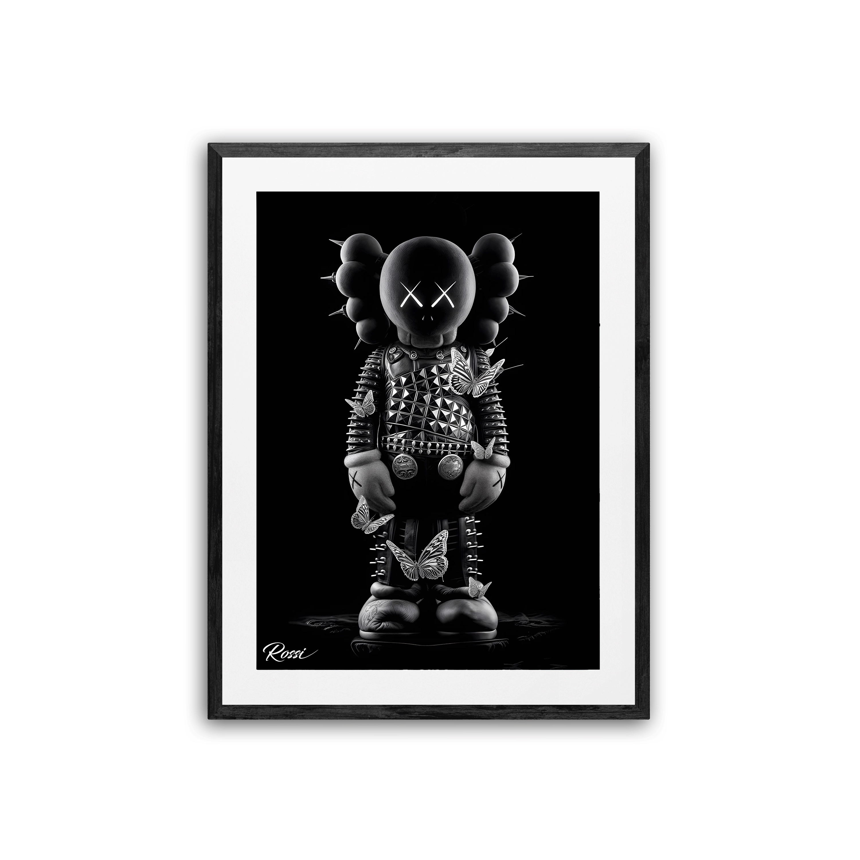 Punky with black frame - focused view